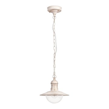 Brilagi - Lauko pakabinamas šviestuvas MOLDE 1xE27/60W IP44 balta/patina