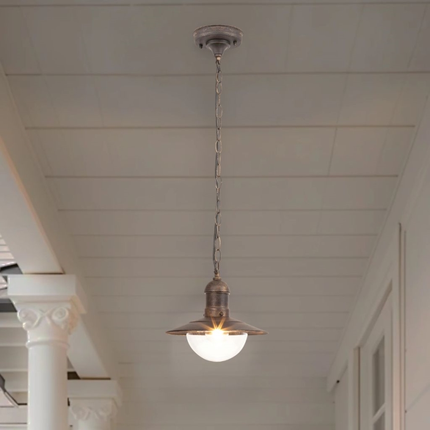 Brilagi - Lauko pakabinamas šviestuvas MOLDE 1xE27/60W IP44 bronzinis/patinuotas