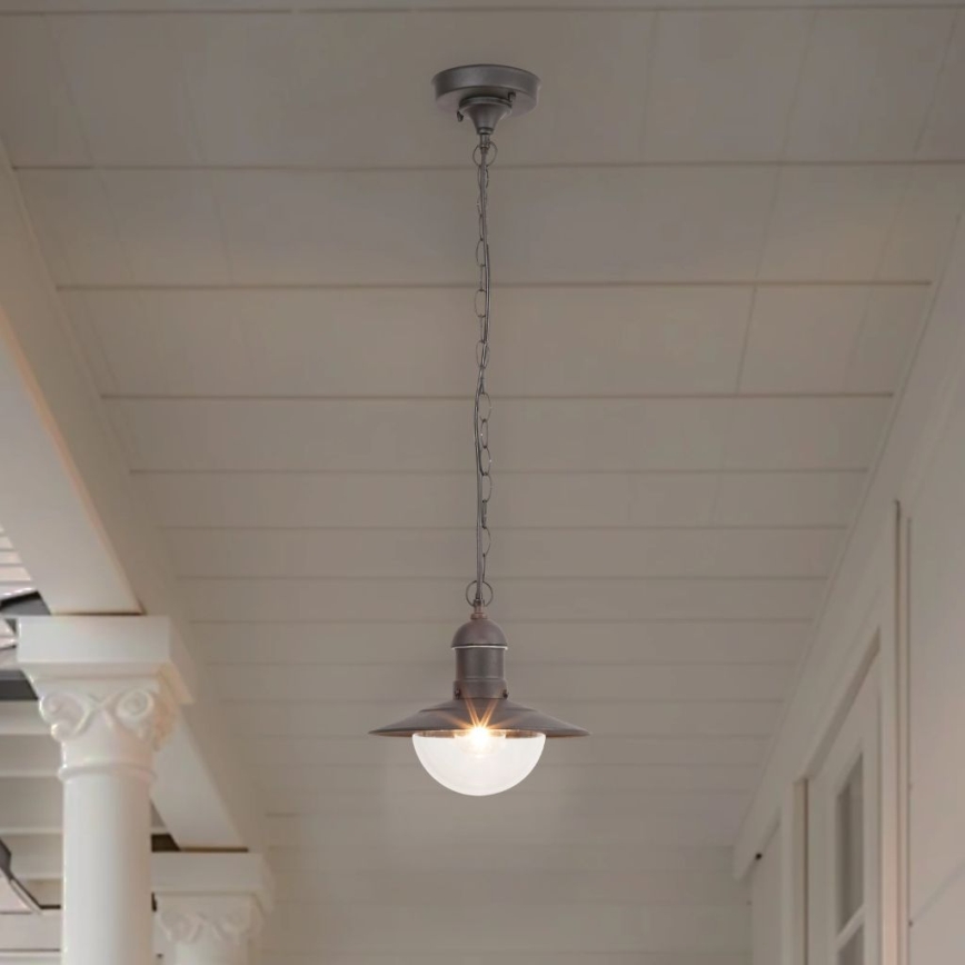 Brilagi - Lauko pakabinamas šviestuvas MOLDE 1xE27/60W IP44 juodas