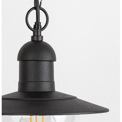 Brilagi - Lauko pakabinamas šviestuvas MOLDE 1xE27/60W IP44 juodas