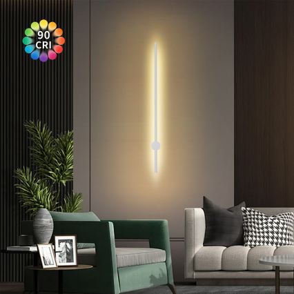 Brilagi - LED lauko sieninis šviestuvas AURA LED/20W/230V 3000K IP54 97 cm balta CRI 90