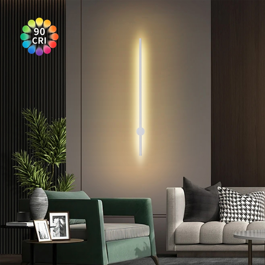 Brilagi - LED lauko sieninis šviestuvas AURA LED/20W/230V 3000K IP54 97 cm balta CRI 90