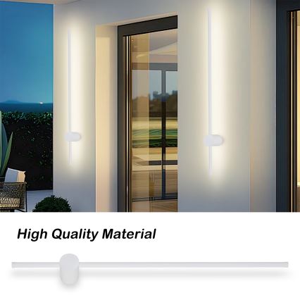 Brilagi - LED lauko sieninis šviestuvas AURA LED/20W/230V 3000K IP54 97 cm balta CRI 90
