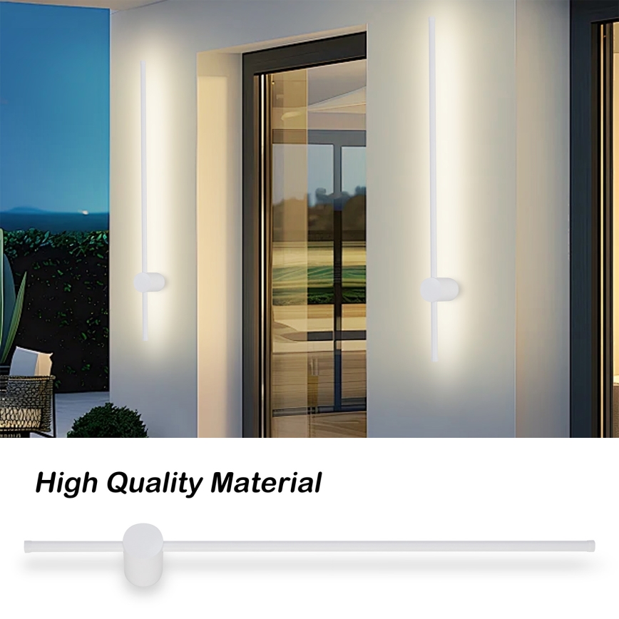 Brilagi - LED lauko sieninis šviestuvas AURA LED/20W/230V 3000K IP54 97 cm balta CRI 90