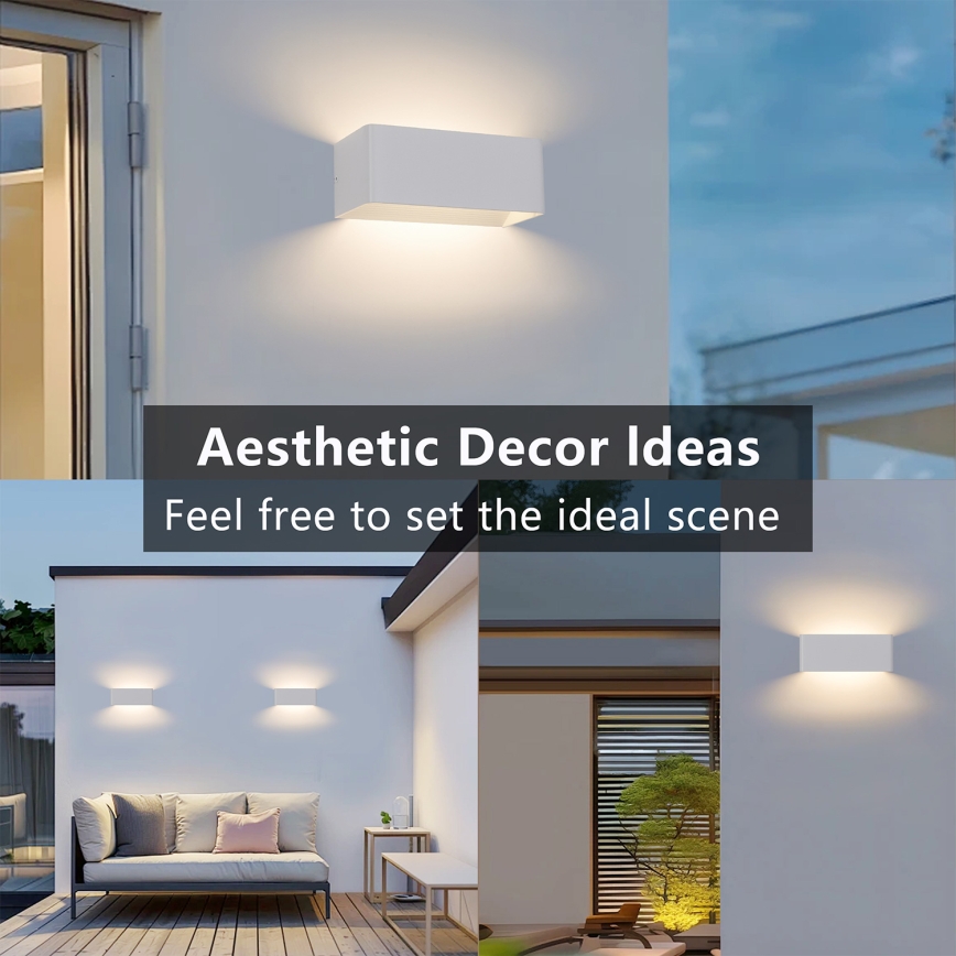Brilagi - lauko sieninis LED šviestuvas DONNANI LED/7W/230V 20 cm baltas IP44