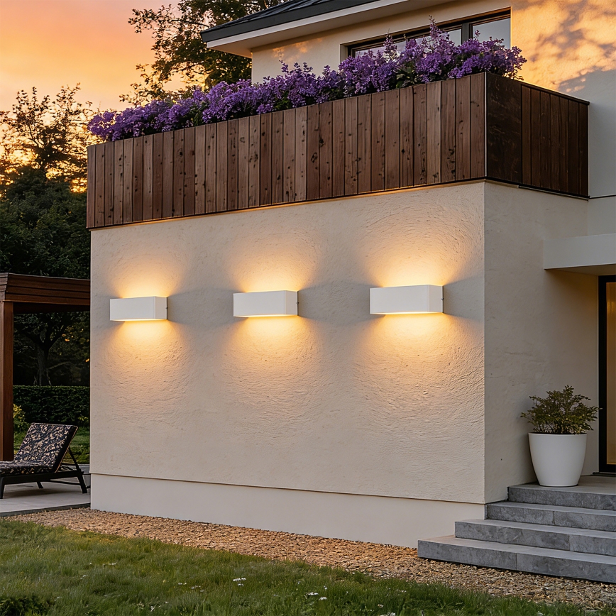 Brilagi - lauko sieninis LED šviestuvas DONNANI LED/7W/230V 20 cm baltas IP44
