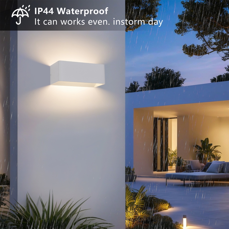 Brilagi - lauko sieninis LED šviestuvas DONNANI LED/7W/230V 20 cm baltas IP44