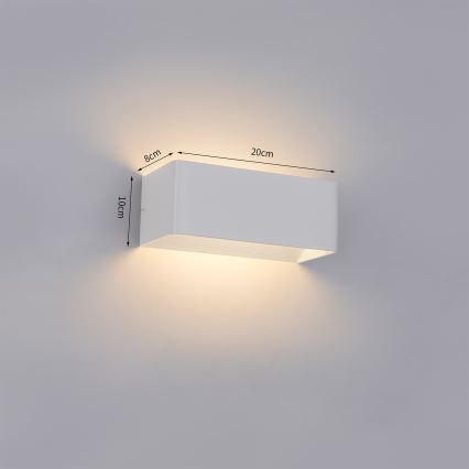 Brilagi - lauko sieninis LED šviestuvas DONNANI LED/7W/230V 20 cm baltas IP44