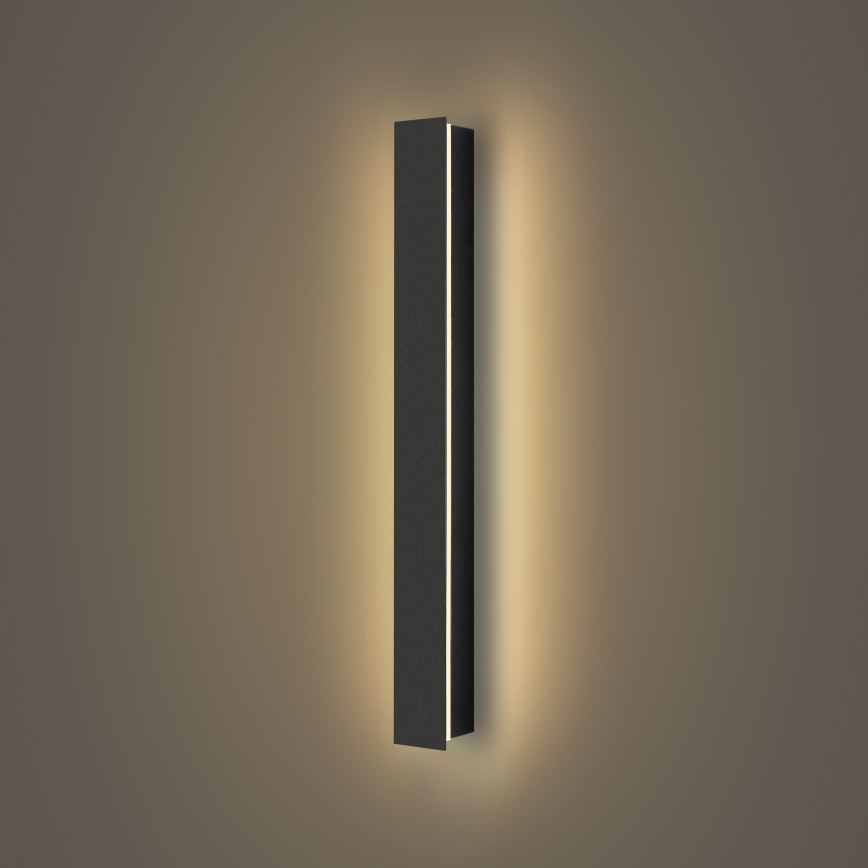 Brilagi - Lauko sieninis LED šviestuvas LINEAR LED/12W/230V 3000K IP65 50 cm juodas