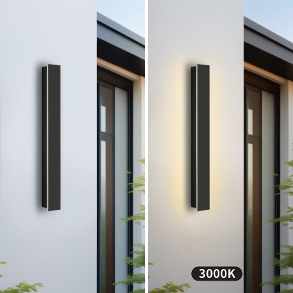Brilagi - LED lauko sieninis šviestuvas LINEAR LED/12W/230V 3000K IP65 50 cm juoda CRI 90