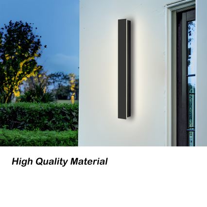 Brilagi - LED lauko sieninis šviestuvas LINEAR LED/12W/230V 3000K IP65 50 cm juoda CRI 90