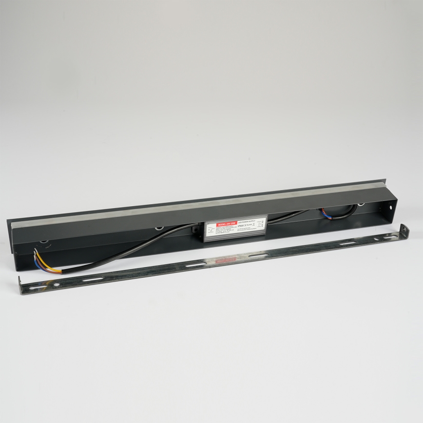 Brilagi - LED lauko sieninis šviestuvas LINEAR LED/12W/230V 3000K IP65 50 cm juoda CRI 90