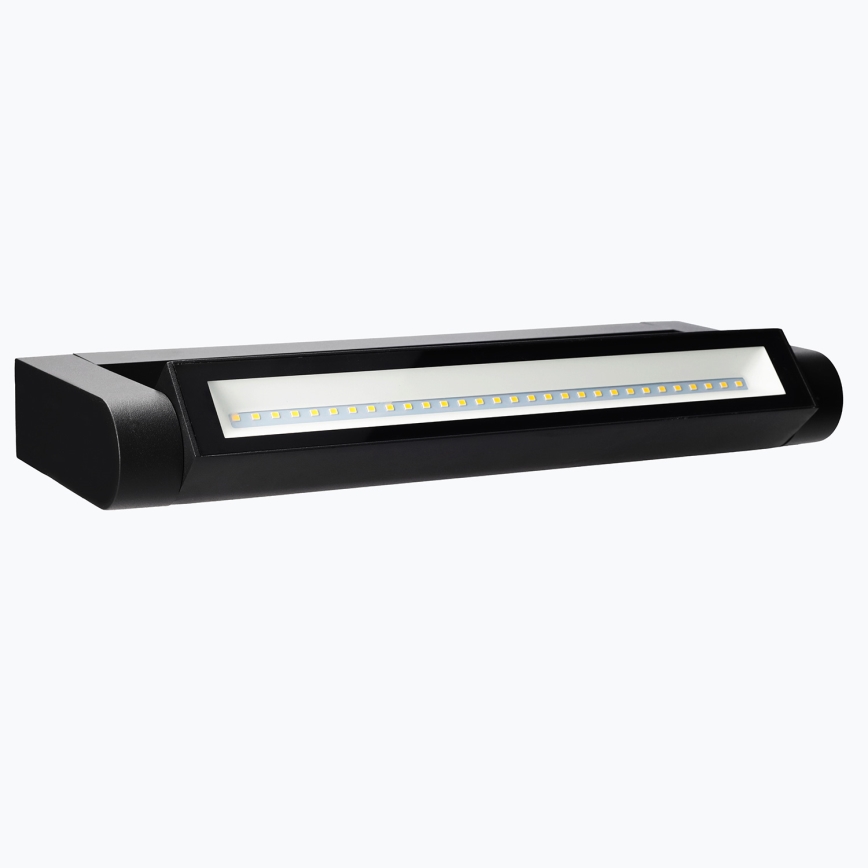 Brilagi - Lauko sieninis LED šviestuvas SALERNO LED/12W/230V 35,5 cm juoda IP65