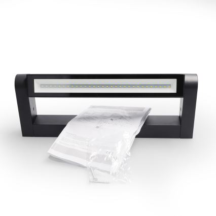 Brilagi - Lauko sieninis LED šviestuvas SALERNO LED/12W/230V 35,5 cm juoda IP65