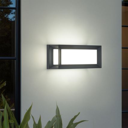 Brilagi - LED lauko sieninis šviestuvas su jutikliu PARKER LED/12W/230V antracitas IP44