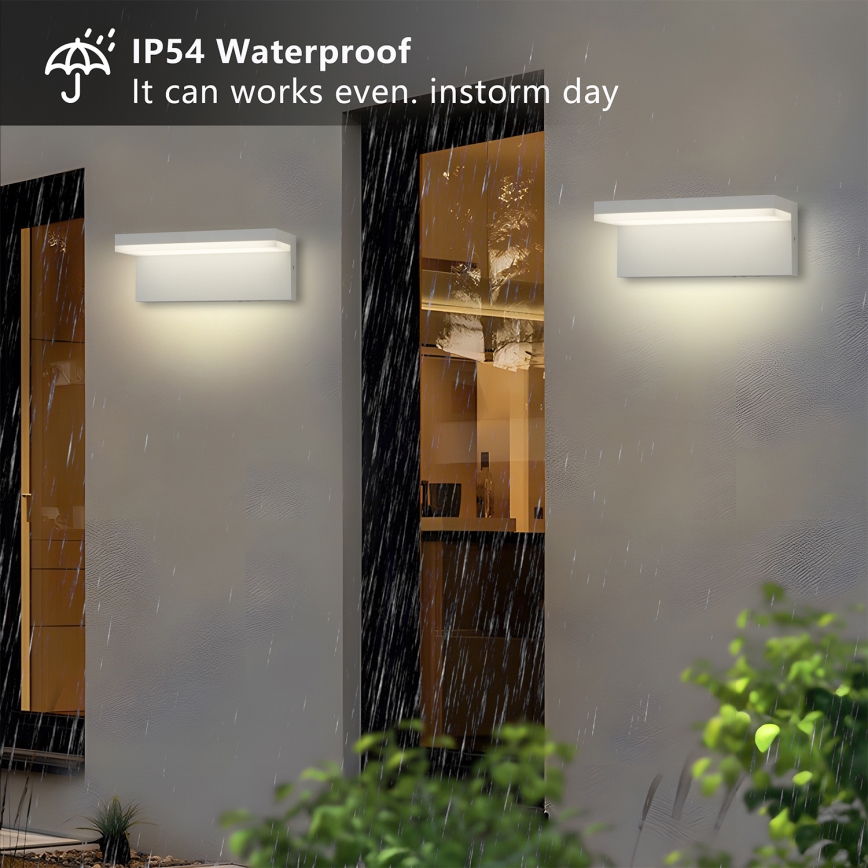 Brilagi - Lauko sieninis LED šviestuvas TESSI LED/10W/230V balta IP54