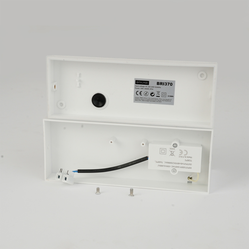 Brilagi - Lauko sieninis LED šviestuvas TESSI LED/10W/230V balta IP54