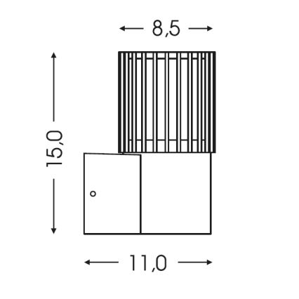 BRILAGI - Lauko sieninis šviestuvas ARMOR 1xGU10/35W/230V IP44 rudas