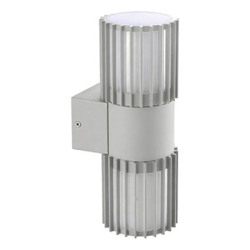 BRILAGI - Lauko sieninis šviestuvas ARMOR 2xGU10/35W/230V IP44 pilkas