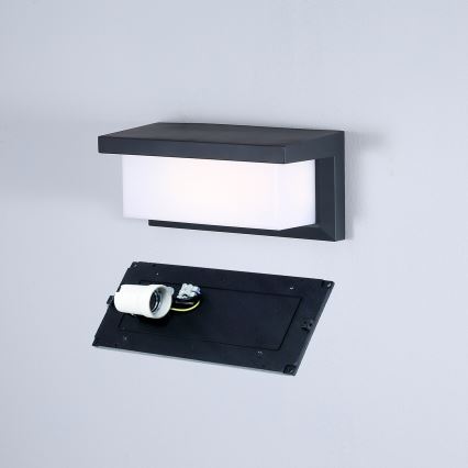 Brilagi - Lauko sieninis šviestuvas BRICKY 1xE27/60W/230V antracitas IP54