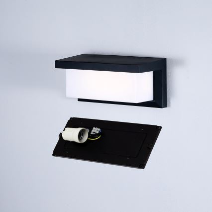 Brilagi - Lauko sieninis šviestuvas BRICKY 1xE27/60W/230V juoda IP54