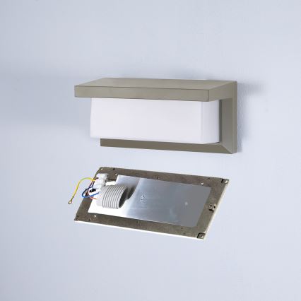 Brilagi - Lauko sieninis šviestuvas BRICKY 1xE27/60W/230V pilka IP54