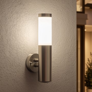 BRILAGI - Lauko sieninis šviestuvas ELIA 1xE27/20W/230V IP44 matinis chromas