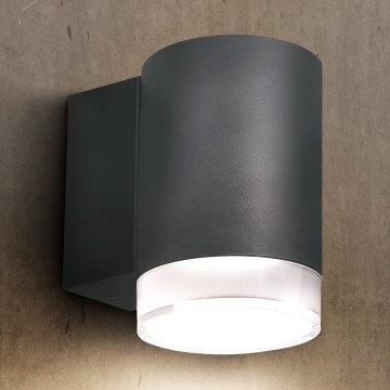Brilagi - Lauko sieninis šviestuvas MATERA 1xGU10/30W/230V antracitas IP54
