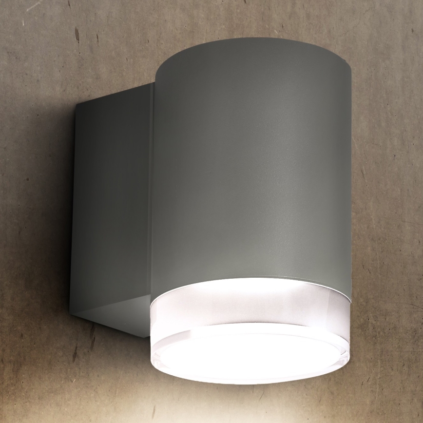 Brilagi - Lauko sieninis šviestuvas MATERA 1xGU10/30W/230V pilka IP54