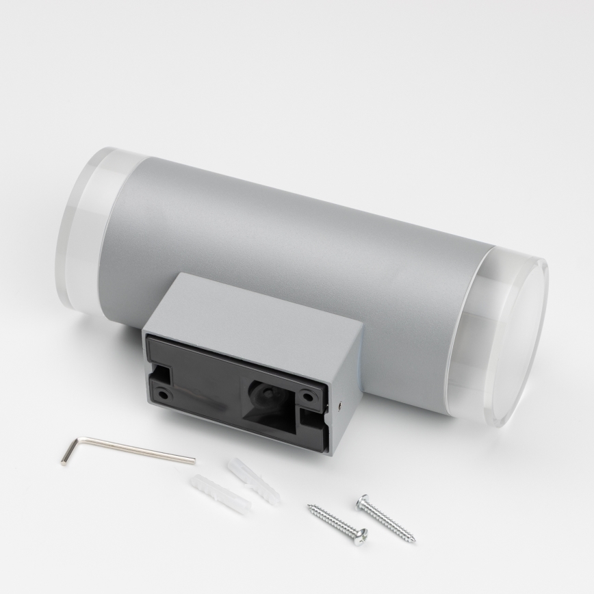 Brilagi - Lauko sieninis šviestuvas MATERA 2xGU10/30W/230V pilka IP54