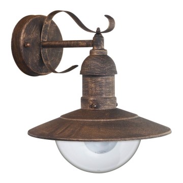 Brilagi - Lauko sieninis šviestuvas MOLDE 1xE27/60W/230V IP44 bronzinė/patinuota