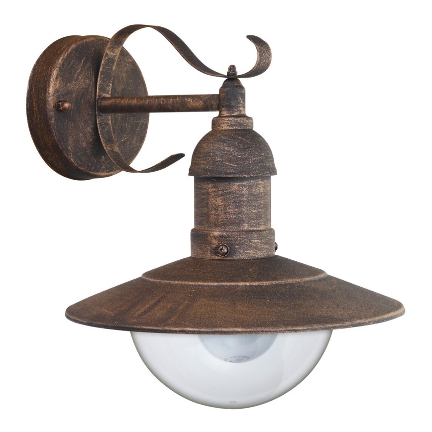 Brilagi - Lauko sieninis šviestuvas MOLDE 1xE27/60W/230V IP44 bronzinė/patinuota