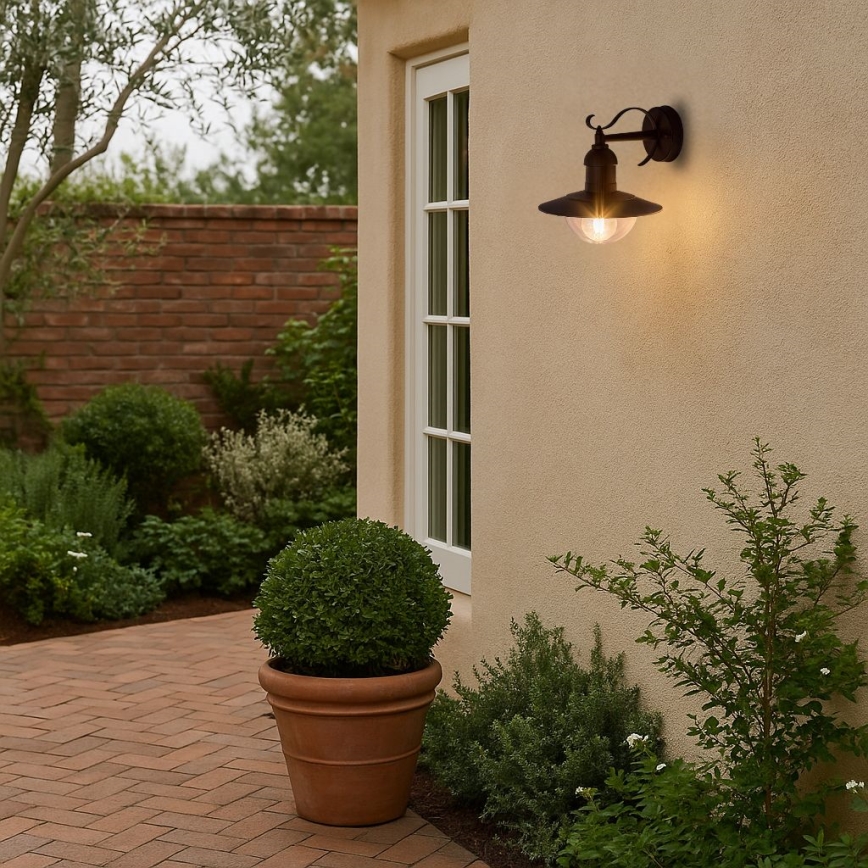 Brilagi - Lauko sieninis šviestuvas MOLDE 1xE27/60W/230V IP44 juodas