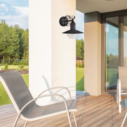 Brilagi - Lauko sieninis šviestuvas MOLDE 1xE27/60W/230V IP44 juodas