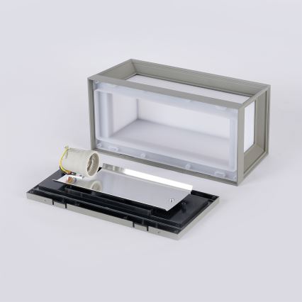 Brilagi - Lauko sieninis šviestuvas PARKER 1xE27/60W/230V pilkas IP44