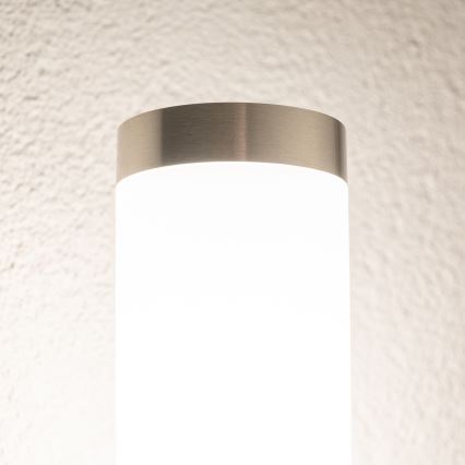 BRILAGI - Lauko sieninė lempa su judesio jutikliu ELIA 1xE27/20W/230V IP44 matinis chromas