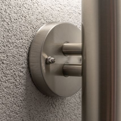BRILAGI - Lauko sieninė lempa su judesio jutikliu ELIA 1xE27/20W/230V IP44 matinis chromas
