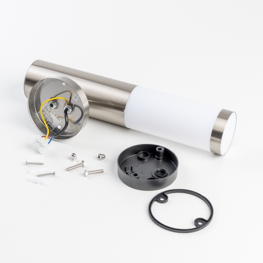 BRILAGI - Lauko sieninė lempa su judesio jutikliu ELIA 1xE27/20W/230V IP44 matinis chromas