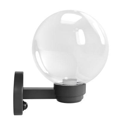 Brilagi - Lauko sieninis šviestuvas su judesio jutikliu HARBOR 1xE27/40W/230V IP33 antracitas/skaidrus