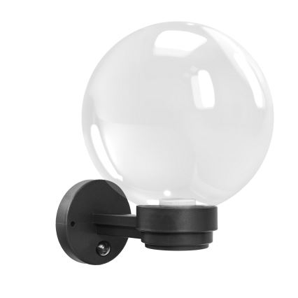 Brilagi - Lauko sieninis šviestuvas su judesio jutikliu HARBOR 1xE27/40W/230V IP33 antracitas/skaidrus
