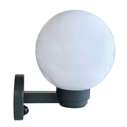 Brilagi - Lauko sieninis šviestuvas su judesio jutikliu HARBOR 1xE27/40W/230V IP33 antracitas/balta
