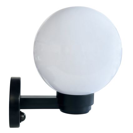 Brilagi - Lauko sieninis šviestuvas su judesio jutikliu HARBOR 1xE27/40W/230V IP33 juoda/balta