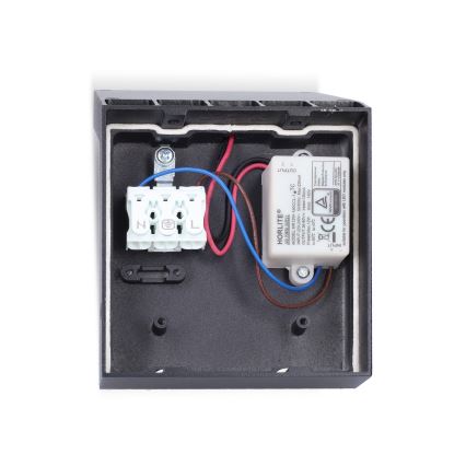 Brilagi - LED lauko sieninis šviestuvas su jutikliu RIANO LED/8W/230V antracitas IP65