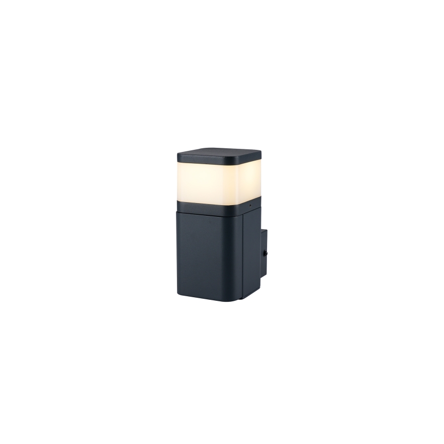 Brilagi - Lauko sieninis šviestuvas su SCHUKO lizdu PILLAR 1xG9/11W/230V IP44 antracitas