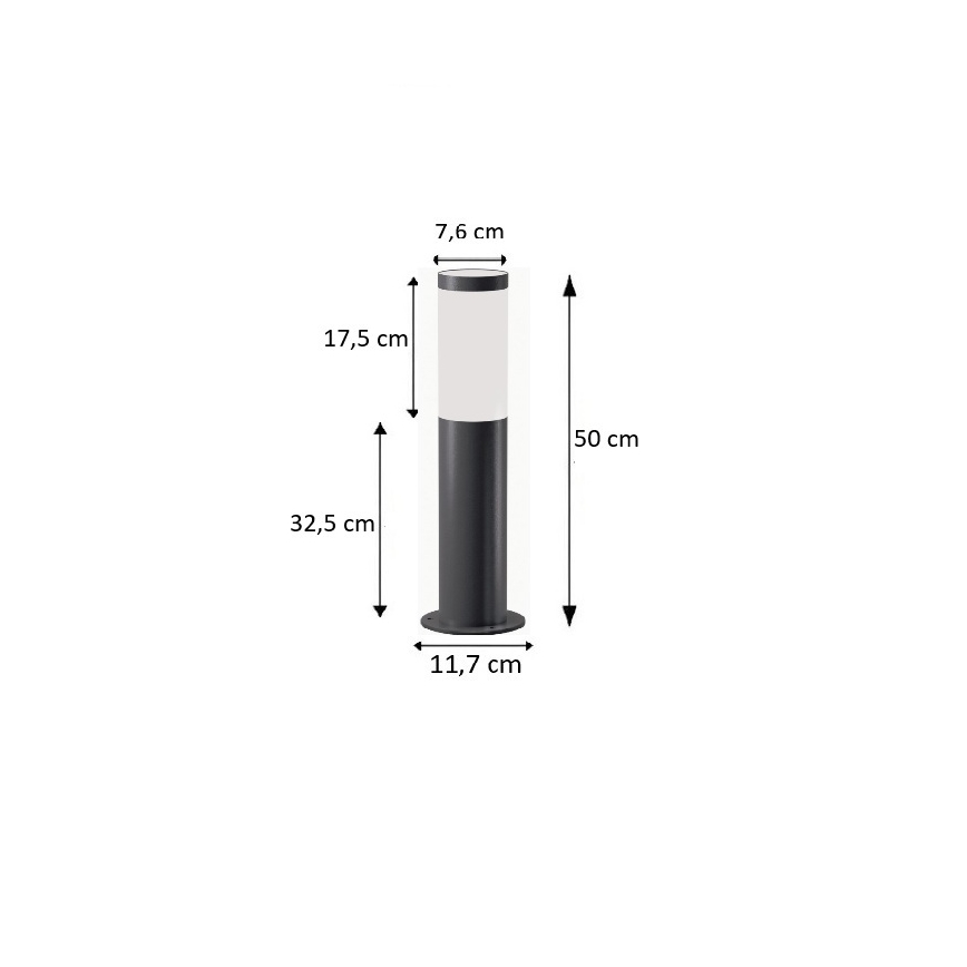 BRILAGI - Lauko šviestuvas ELIA 1xE27/20W/230V IP44 50 cm antracito spalvos