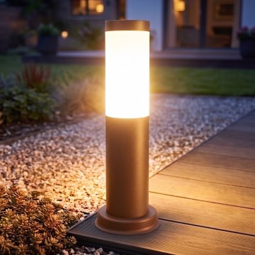Brilagi - Lauko šviestuvas NOVA 1xE27/15W/230V 40 cm IP44 rudos spalvos