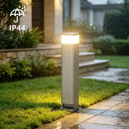 BRILAGI - Lauko šviestuvas su 2 lizdais SCHUKO PILLAR 1xG9/11W/230V IP44 pilkas
