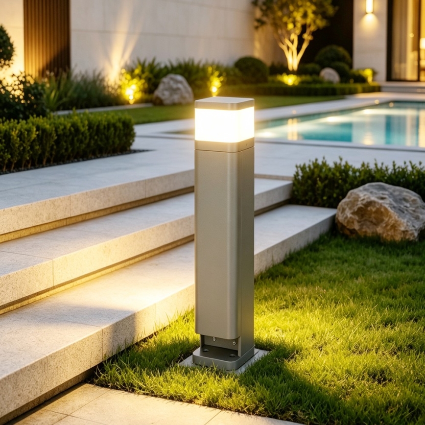 BRILAGI - Lauko šviestuvas su 2 lizdais SCHUKO PILLAR 1xG9/11W/230V IP44 pilkas