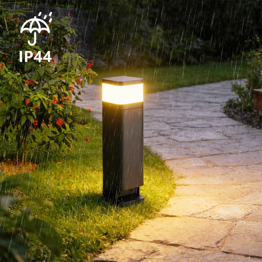 Brilagi - Lauko šviestuvas su 2 SCHUKO lizdais PILLAR 1xG9/11W/230V IP44 antracito spalva