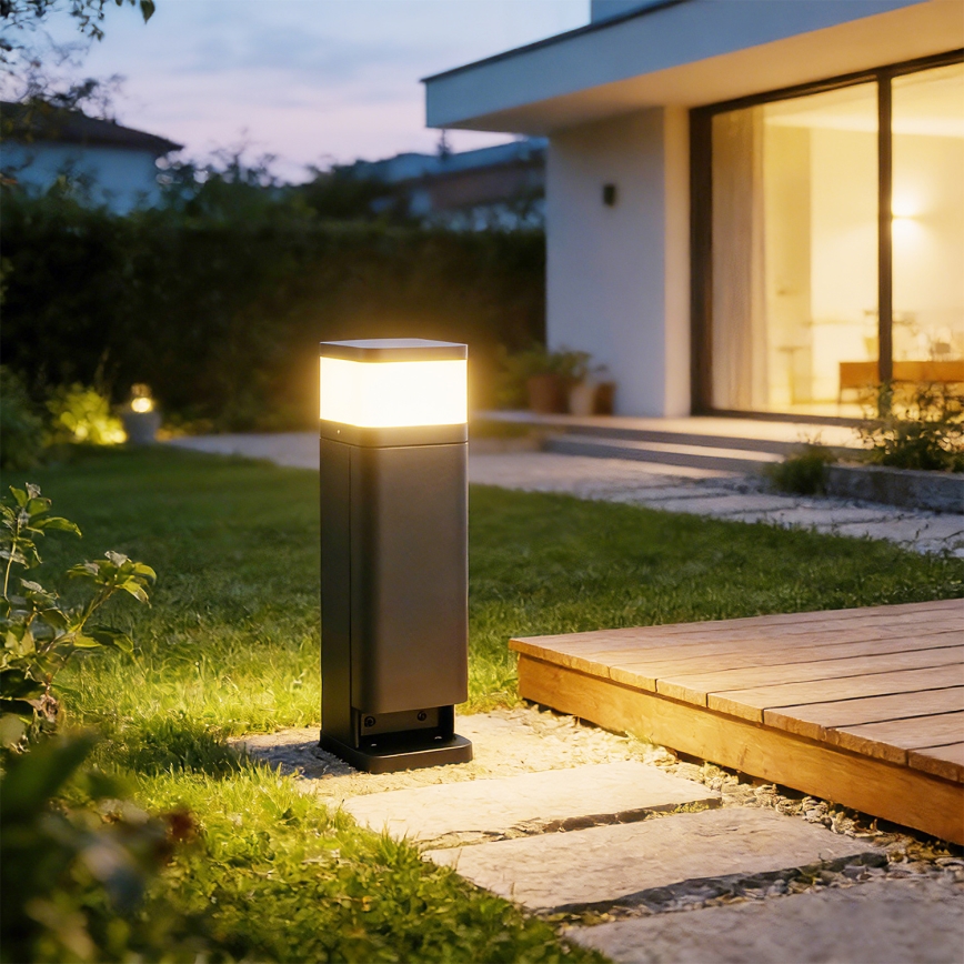 Brilagi - Lauko šviestuvas su 2 SCHUKO lizdais PILLAR 1xG9/11W/230V IP44 antracito spalva